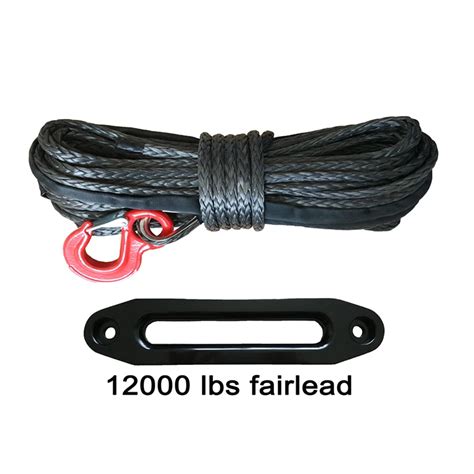 Mm X M Atv Synthetic Winch Rope With Hook And Lbs Fairlead