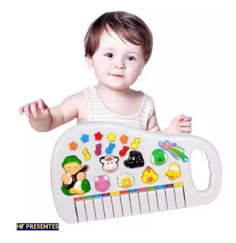 Teclado Piano Infantil Baby Fazendinha Som Luz Musica Mercadolivre