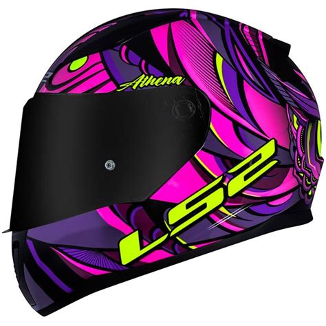 Capacete Ls Ff Rapid Athena Roxo