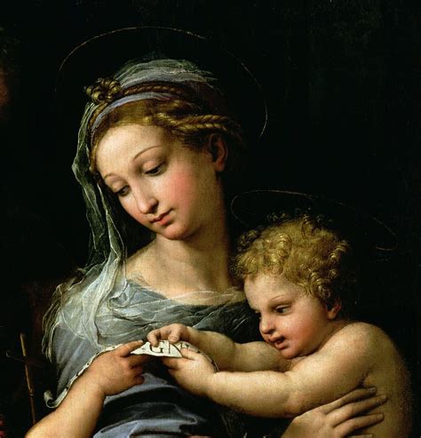 The Virgin Of The Rose By Raphael Religious Art Madonna And Child