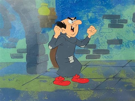 The Smurfs Original Production Cel Of Gargamel With Copy Catawiki