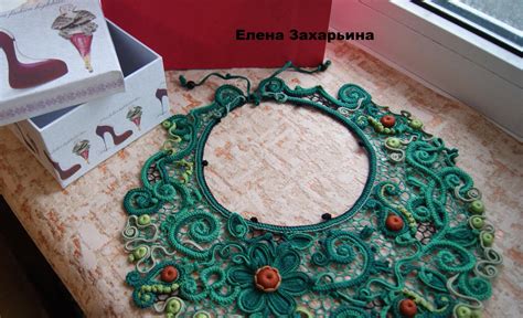 Воротник "Капли малахита" от Елена Захарьина. Обсуждение на ...