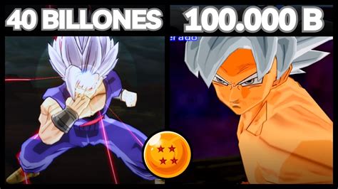 Niveles De Poder Modo Beast Vs Ui Dragon Ball Z Budokai Tenkaichi