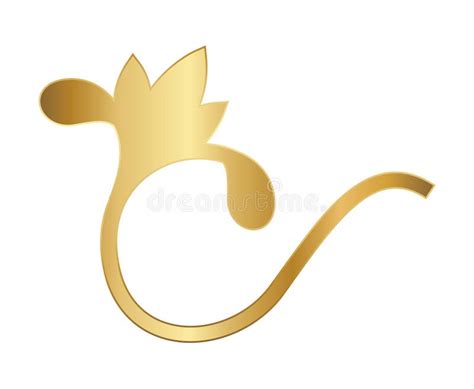 Gold Ornament In Flower Shaped Vector Design Stock Vector Illustration Of Shaped Heraldy