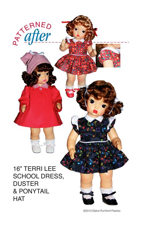 Terri Lee Sewing Patterns For 16 Doll Shorthand Etsy