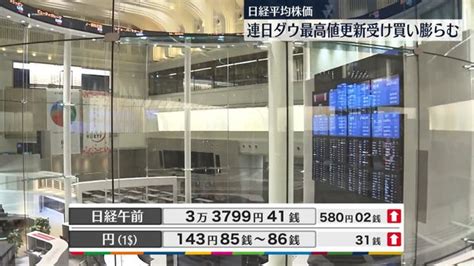 日経平均3万3799円41銭 午前終値 ライブドアニュース