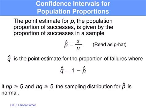 Ppt Confidence Intervals For Population Proportions Powerpoint