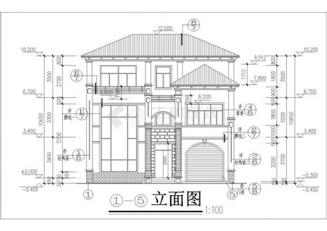 某地三层坡屋顶别墅建筑设计施工图别墅建筑土木在线