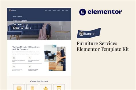 V100 Rancak Furniture Services Elementor Template Kit Download