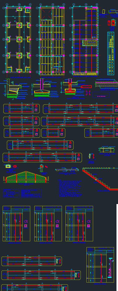 Planos Estructurales Edificio Sismoresistente En Autocad Librer A Cad