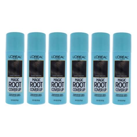 Magic Root Cover Up Temporary Gray Concealer Spray - Dark Brown - Pack ...