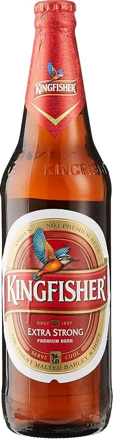 Kingfisher Premium Extra Strong Lager Beer Quart Bottle 650ml Amazon