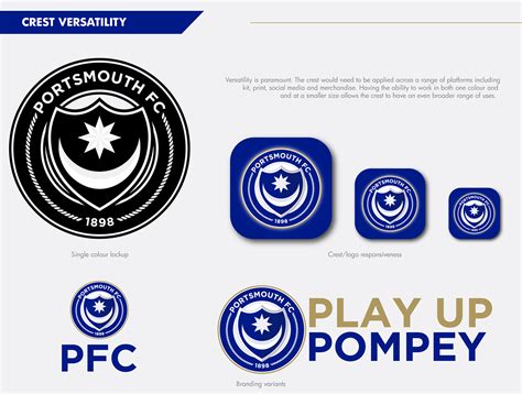 Portsmouth FC Crest Redesign Concept - Version 2 on Behance