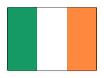 Irish Flag Colors Ireland Country Stickers, Magnet | Wacky Print