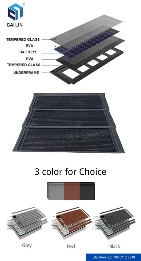 Bipv Roofing System Innovative Design Photovoltaic Technology Green Energy Building Material