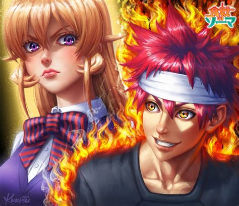 71281 Food Wars Shokugeki No Soma Hd Erina Nakiri Sōma Yukihira