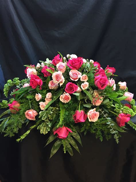 Pink Perfection Casket Spray In Charleston Sc The Greenery Florist