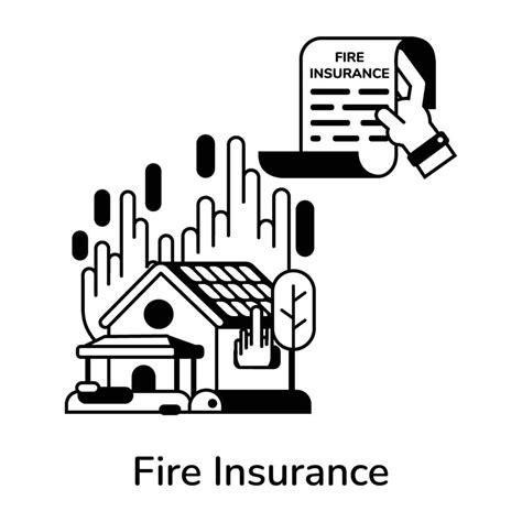 Trendy Fire Insurance 43504145 Vector Art At Vecteezy