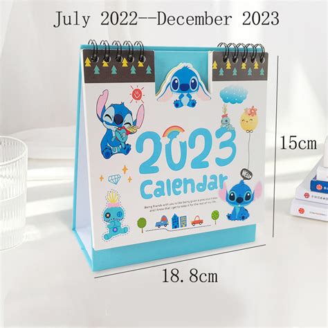 Danilo Lilo Y Stitch Calendario Mensual De Pared 2023 30 X 30 Cm