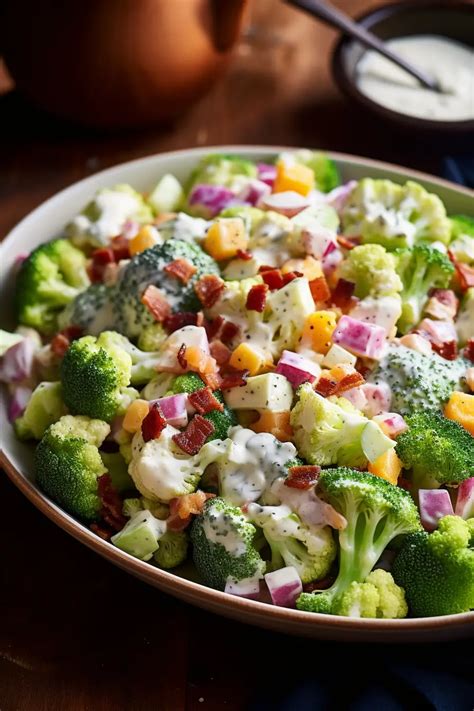 Broccoli And Cauliflower Salad That Oven Feelin