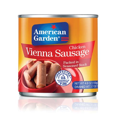 American Garden Chicken Vienna Sausage 130 G Online At Best Price Canned Sausages Lulu Uae