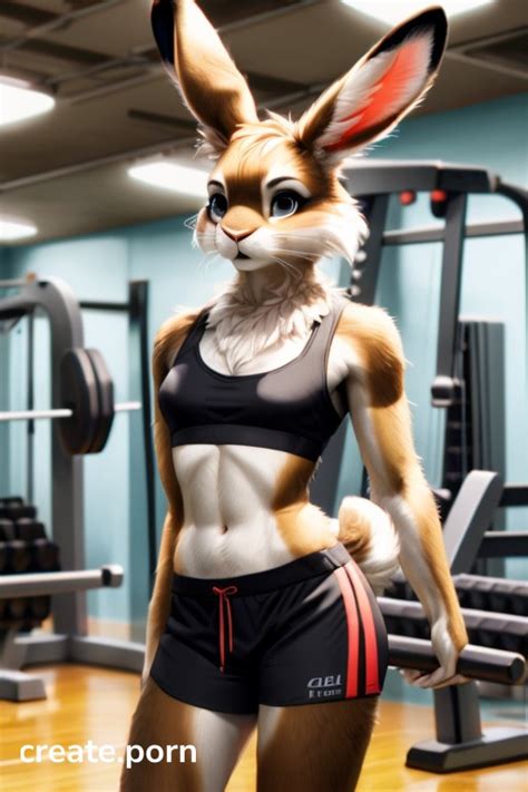 Gym Undressing Sport Bra Furry AI Porn