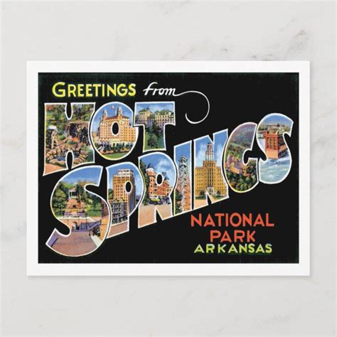 Hot Springs National Park Arkansas Travel US City Postcard Zazzle