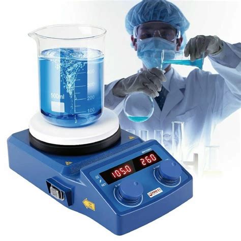 MAGNETIC STIRRER MIXER Plate Heating Electric Shaker Ceramic Coated Hot Plate AU