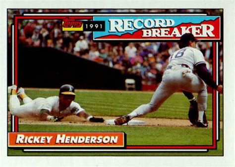 Topps Rickey Henderson Trading Card Database