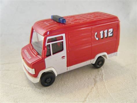 Wiking Germany Mercedes Benz D Fire Rescue Van Toy Ambulance