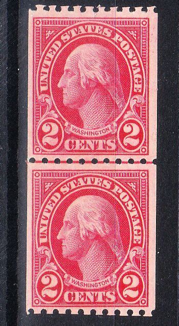 MOstamps US Scott 606 Mint OG NH Line Pair Lot HS F657 United