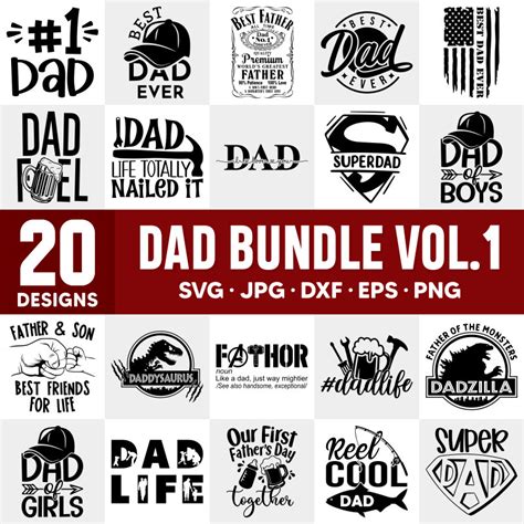 Fathers Day Bundle Svg Dad Life Svg Fathers Day Svg Best Dad Svg