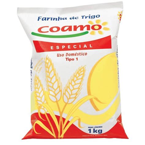 Farinha de Trigo Especial Tipo 1 Coamo Pacote 1Kg em Promoção Ofertas