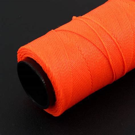 Sznurek Do Makramy Brazylijski Woskowany Neon Light Orange 1mm Szpula