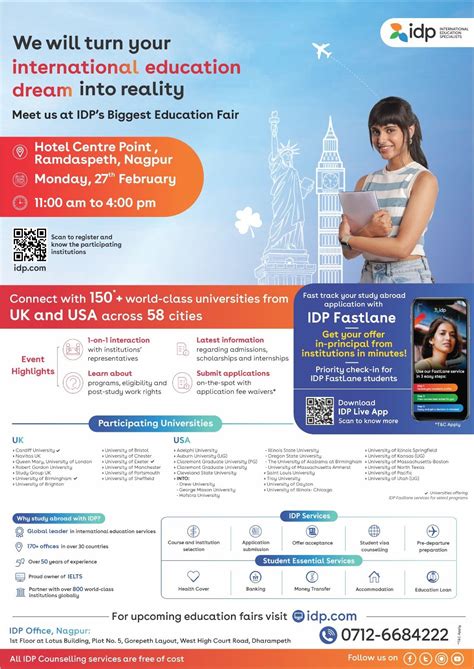 Idp Nagpur S Biggest Education Fair Hotel Centre Point Ramdaspeth