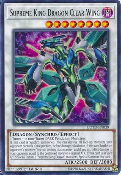 Supreme King Dragon Clear Wing St Edition Cotd En Prices Yugioh