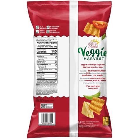 Sunchips Veggie Harvest Tomato Basil And Cheese Chips 7 Oz Kroger