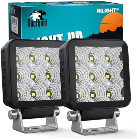 Amazon Nilight Inch Led Pods Pcs W Lm Work Lights Built