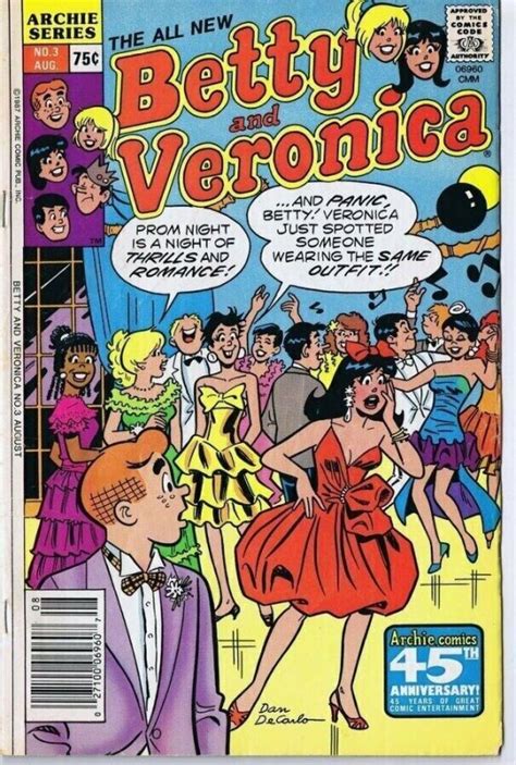 Archie All New Betty And Veronica 3 Original Vintage 1987 Gga Comic