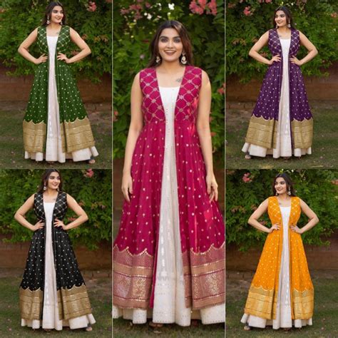 Embroidered Georget Sequence Work Gown Party Wear At Rs 1449 In Surat