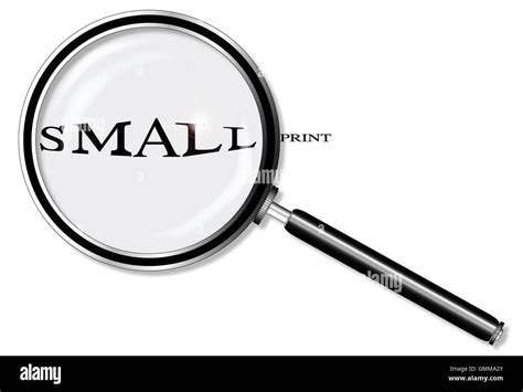 Small Print Magnifying Glass Stock Vector Image And Art Alamy