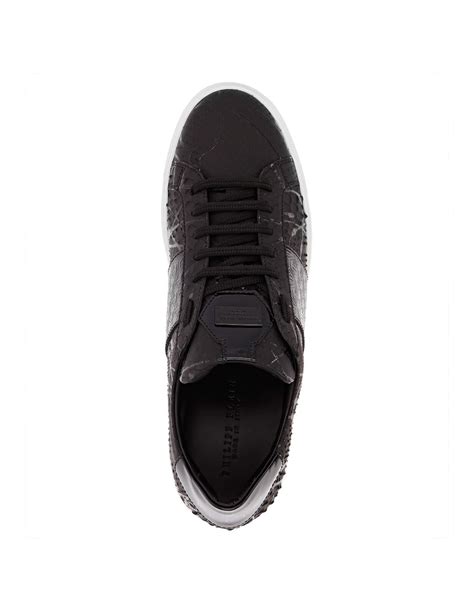 Philipp Plein Black Python Sneaker at altamoda.shop