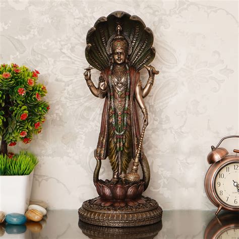 Buy Mukundra Art N Craft Standing Vishnu Idol Statue For Home