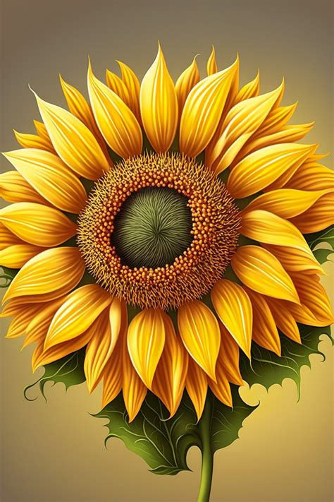 Download Ai Generated Sunflower Yellow Royalty Free Stock