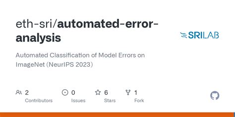 Github Eth Sri Automated Error Analysis Automated Classification Of