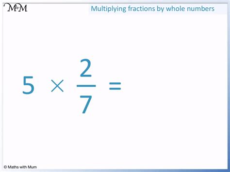 How To Multiply A Fraction By A Whole Number Maths With Mum