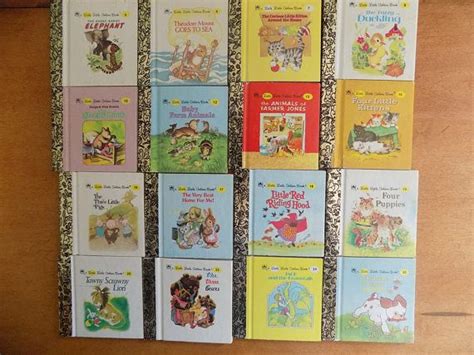 Little Little Golden Books Set Of 16 Collectible Miniature Etsy