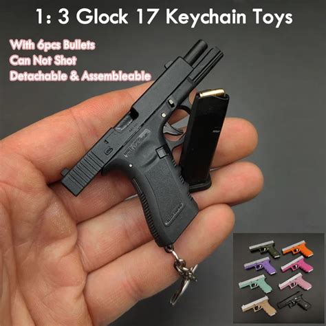 Pc Alloy Empire Glock Keychain Jedi Survival Pistol Model