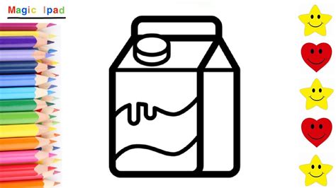 Como Dibujar Un Carton De Leche Dibujos Para Ni Os How To Draw