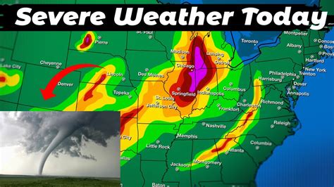 LIVE Severe Weather Today Strong TORNADOS Possible YouTube